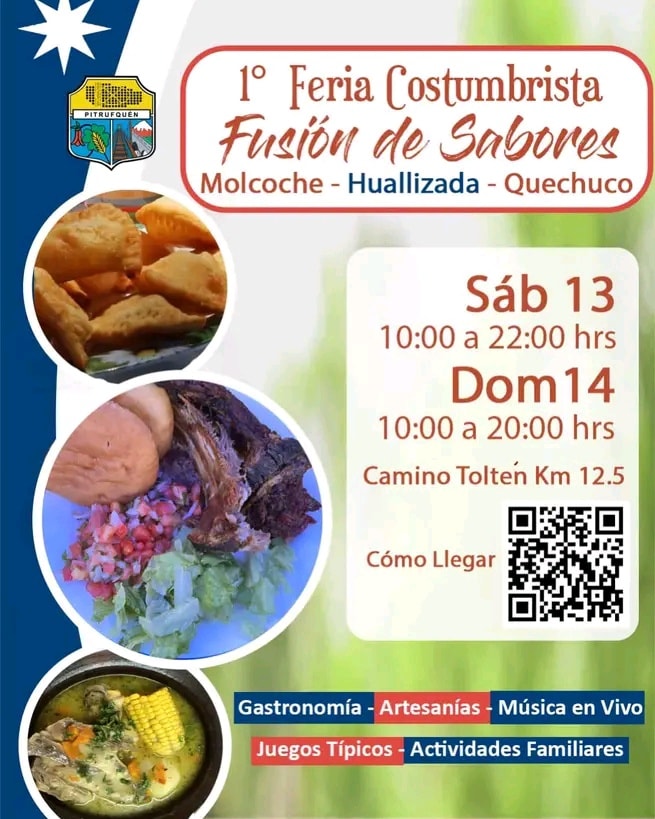 1° Feria Costumbrista “Fusión de Sabores” de Molcoche, Huallizada y Quechuco en #Pitrufquén